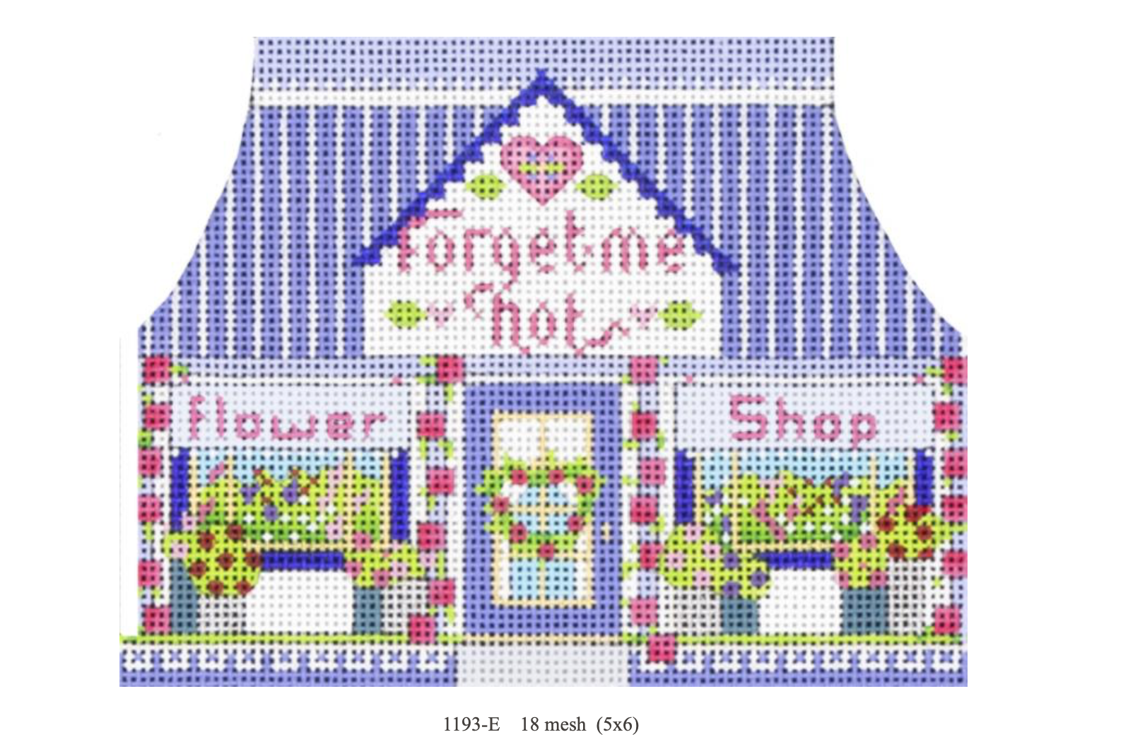 Canvas THIMBELINA  HEARTS TOWN SERIES  -  FORGET ME NOT    1193E  5X6"