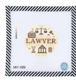 Canvas LAWYER ROUND   ABC202  4"ROUND