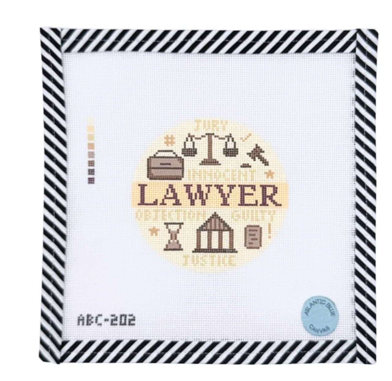 Canvas LAWYER ROUND   ABC202  4"ROUND