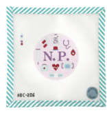 Canvas NURSE PRACTITIONER  ROUND   ABC206  4"ROUND