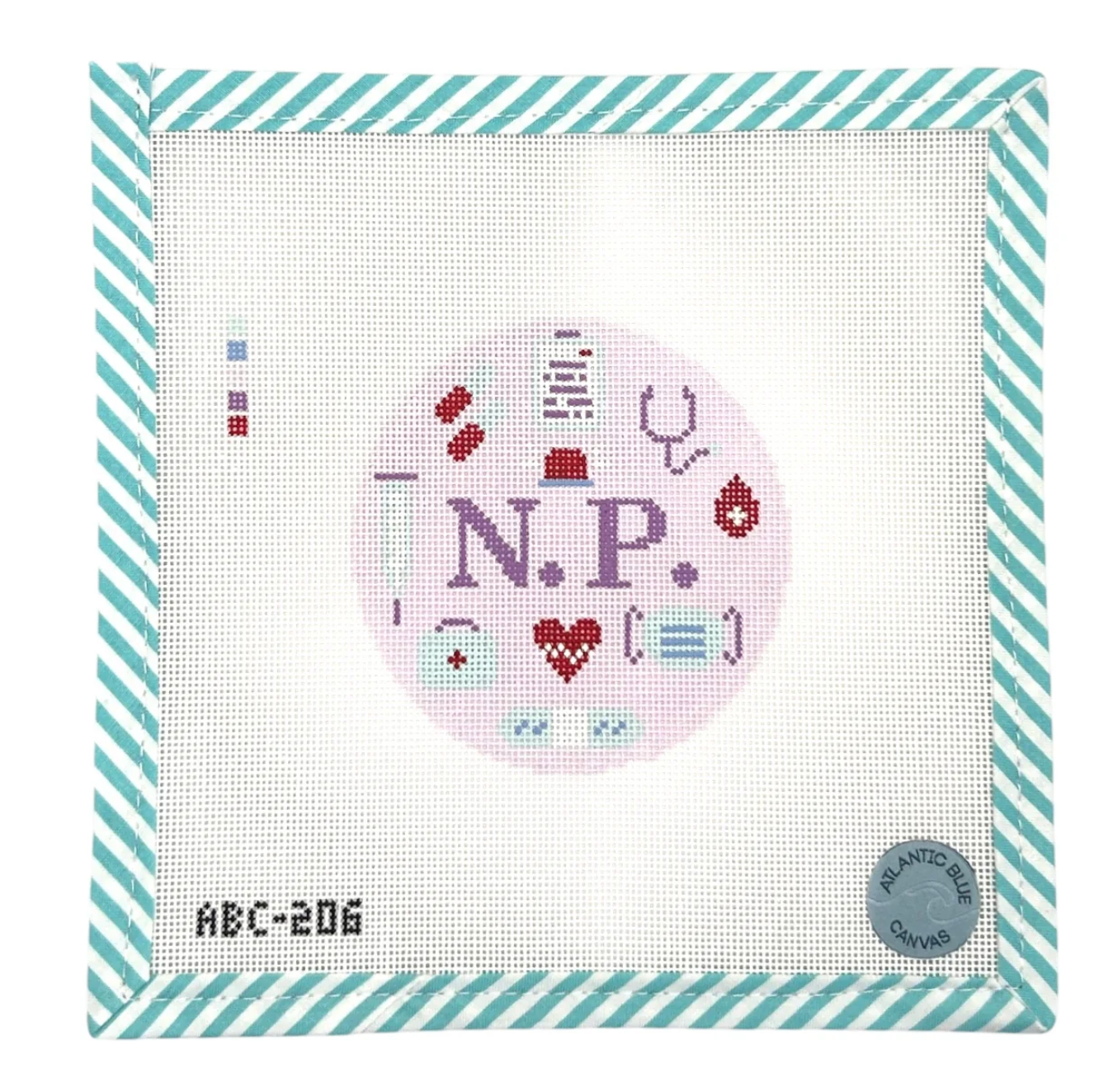 Canvas NURSE PRACTITIONER  ROUND   ABC206  4"ROUND