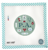 Canvas PHYSICIAN ASSISTANT  ROUND   ABC207  4"ROUND