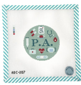 Canvas PHYSICIAN ASSISTANT  ROUND   ABC207  4"ROUND