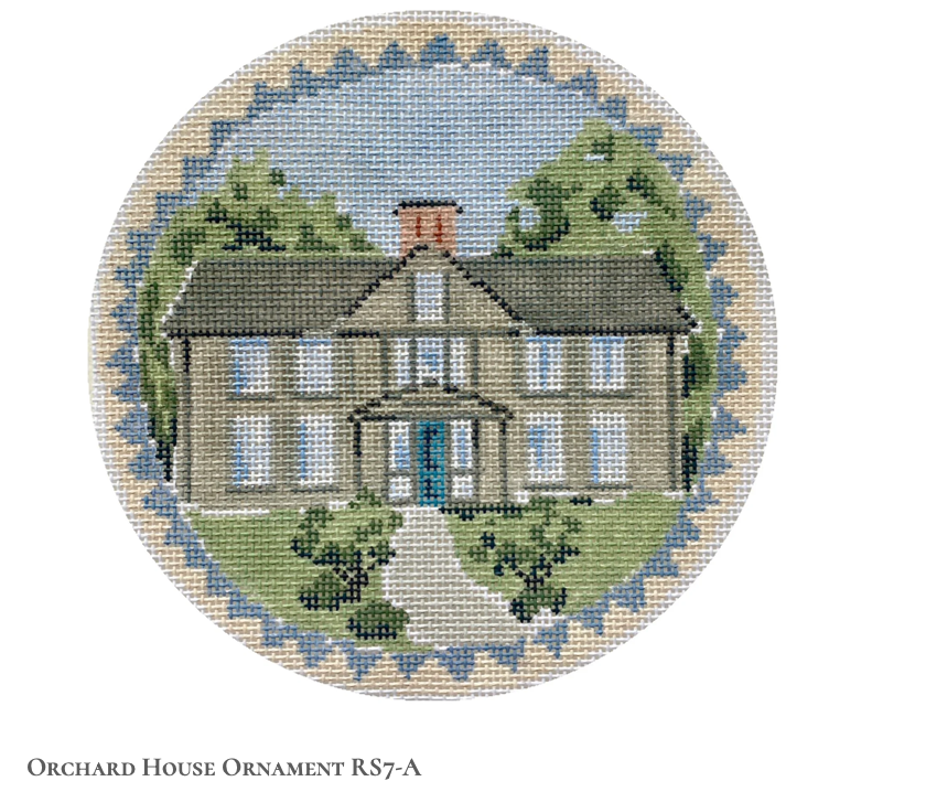 Canvas LITTLE WOMEN COLLECTION - ORCHARD HOUSE ROUND  RS7-A   5.5''ROUND