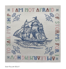 Canvas LITTLE WOMEN COLLECTION -SHIP PILLOW   RS7-F   10X10"