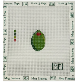 Canvas OLIVE  MINI    .9X1.5"