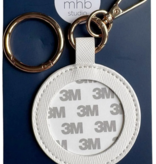 Accessories SELF FINISHING LEATHER - 2" ROUND CHARM - WHITE