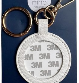Accessories SELF FINISHING LEATHER - 2" ROUND CHARM - WHITE