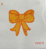 Canvas ORANGE BOW  TT35B   4.2X4.3"