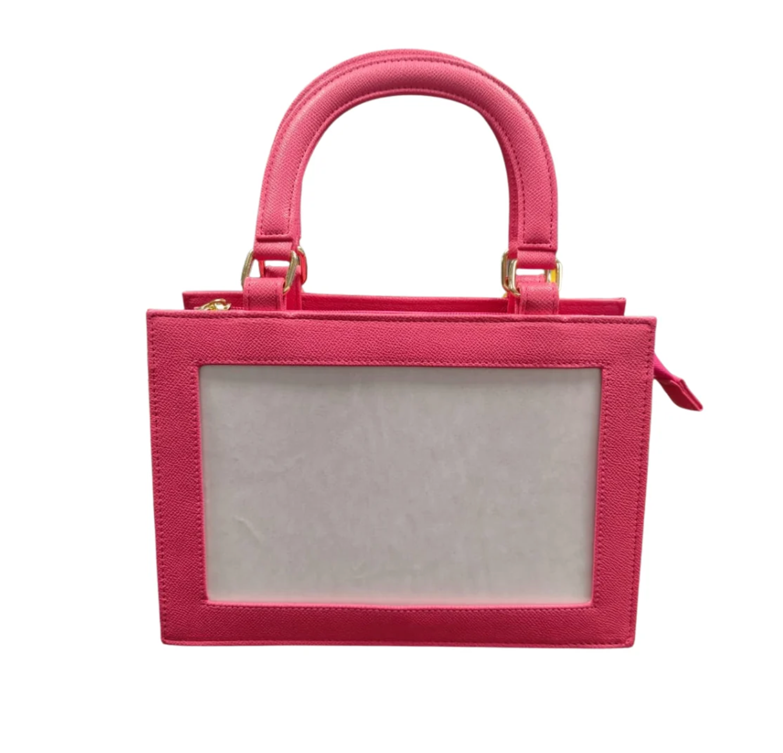 Accessories SELF FINISHING LEATHER PURSE HOLD 8X5" CANVAS - HOT PINK
