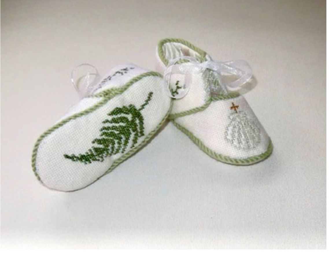 Canvas CHRISTENING BOOTIES