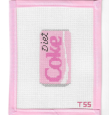Canvas PINK DIET COKE  TSS200   2.5X4"