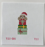 Canvas CHRISTMAS SLOTH WITH GIFTS  TSS315  2X4"