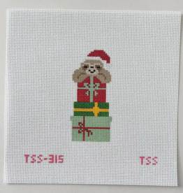 Canvas CHRISTMAS SLOTH WITH GIFTS  TSS315  2X4"