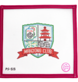 Canvas MAHJONG CLUB CREST  PS514  5X5"