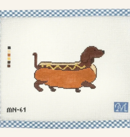 Canvas HOT DOG   MN61  4.4X2.9"