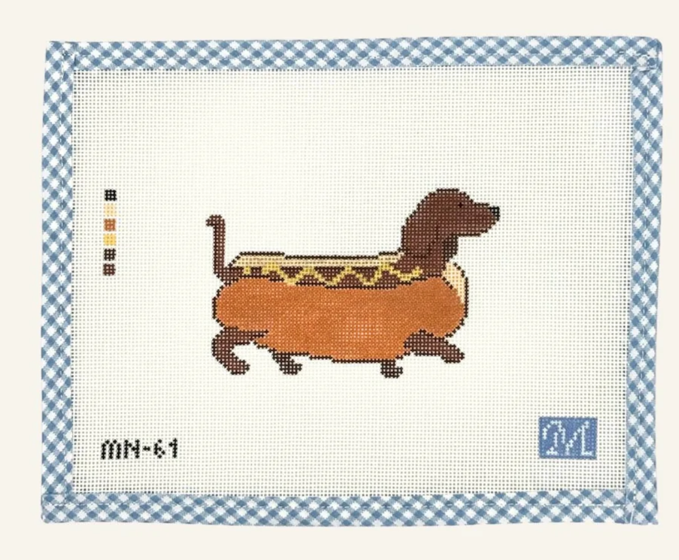 Canvas HOT DOG   MN61  4.4X2.9"