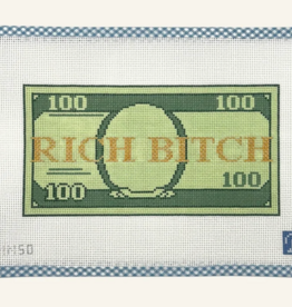 Canvas RICH BITCH  MN50  9.5X5"