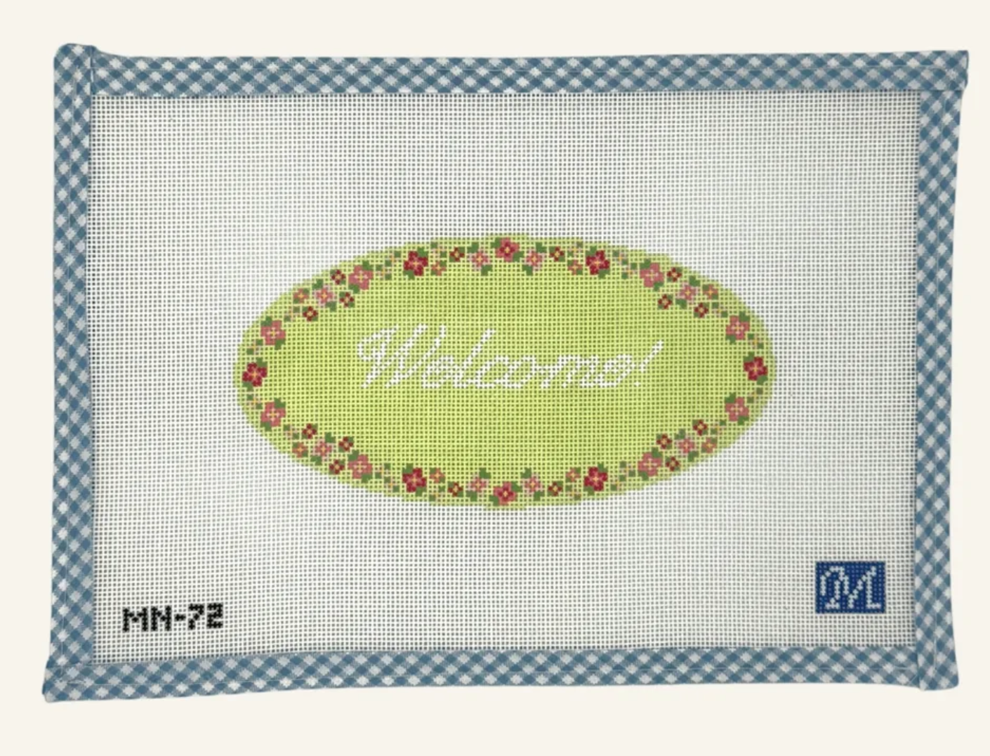 Canvas WELCOME  MN72   6.6X3.4"