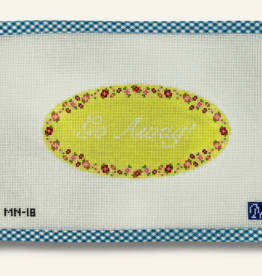 Canvas GO AWAY  MN118   6.6X3.4"