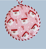 Canvas PINK SANTA MUGS  ND11  4"ROUND