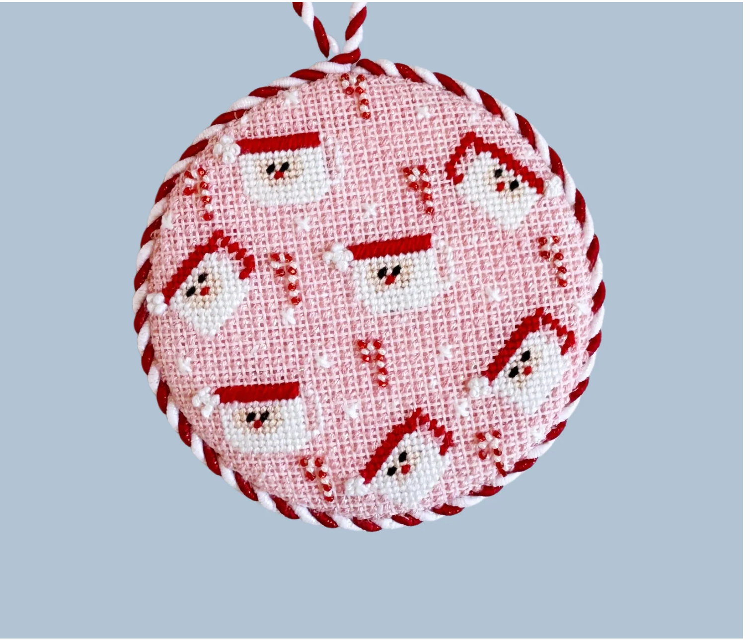 Canvas PINK SANTA MUGS  ND11  4"ROUND