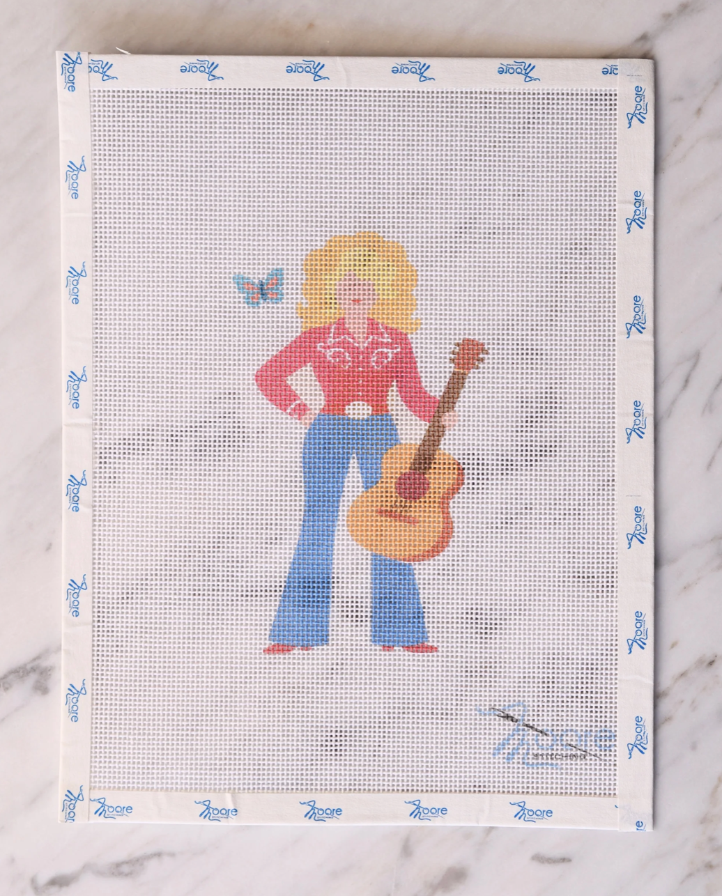 Canvas DOLLY PARTON BUTTERFLY  3X5"
