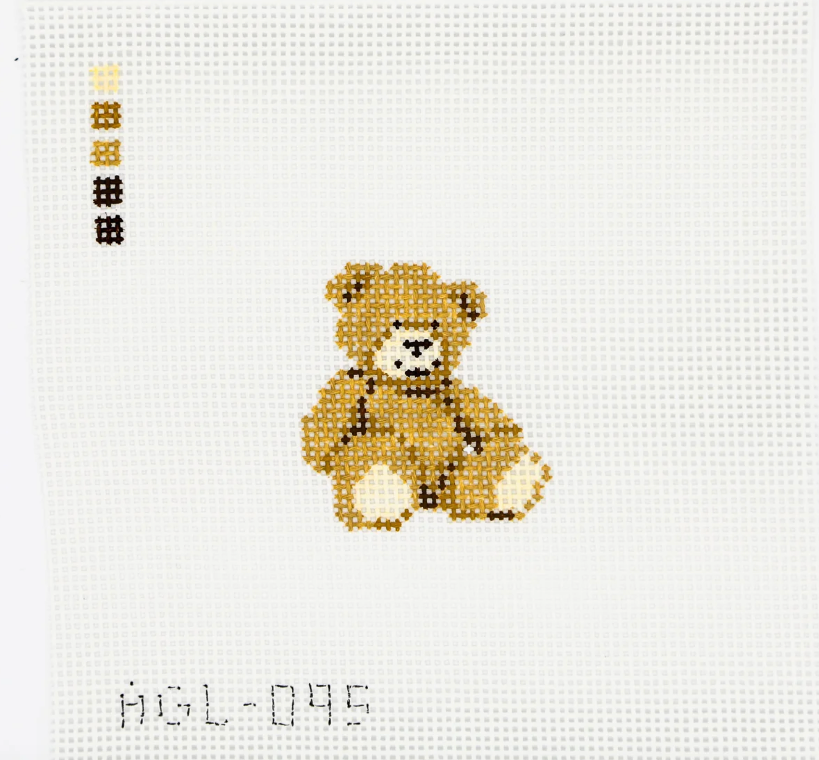 Canvas TEDDY BEAR MINI/ BAG CHARM  AGL095   2.4X2.4"