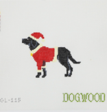 Canvas SANTA BLACK LAB  AGL115