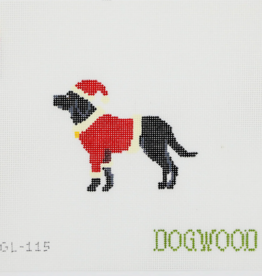 Canvas SANTA BLACK LAB  AGL115
