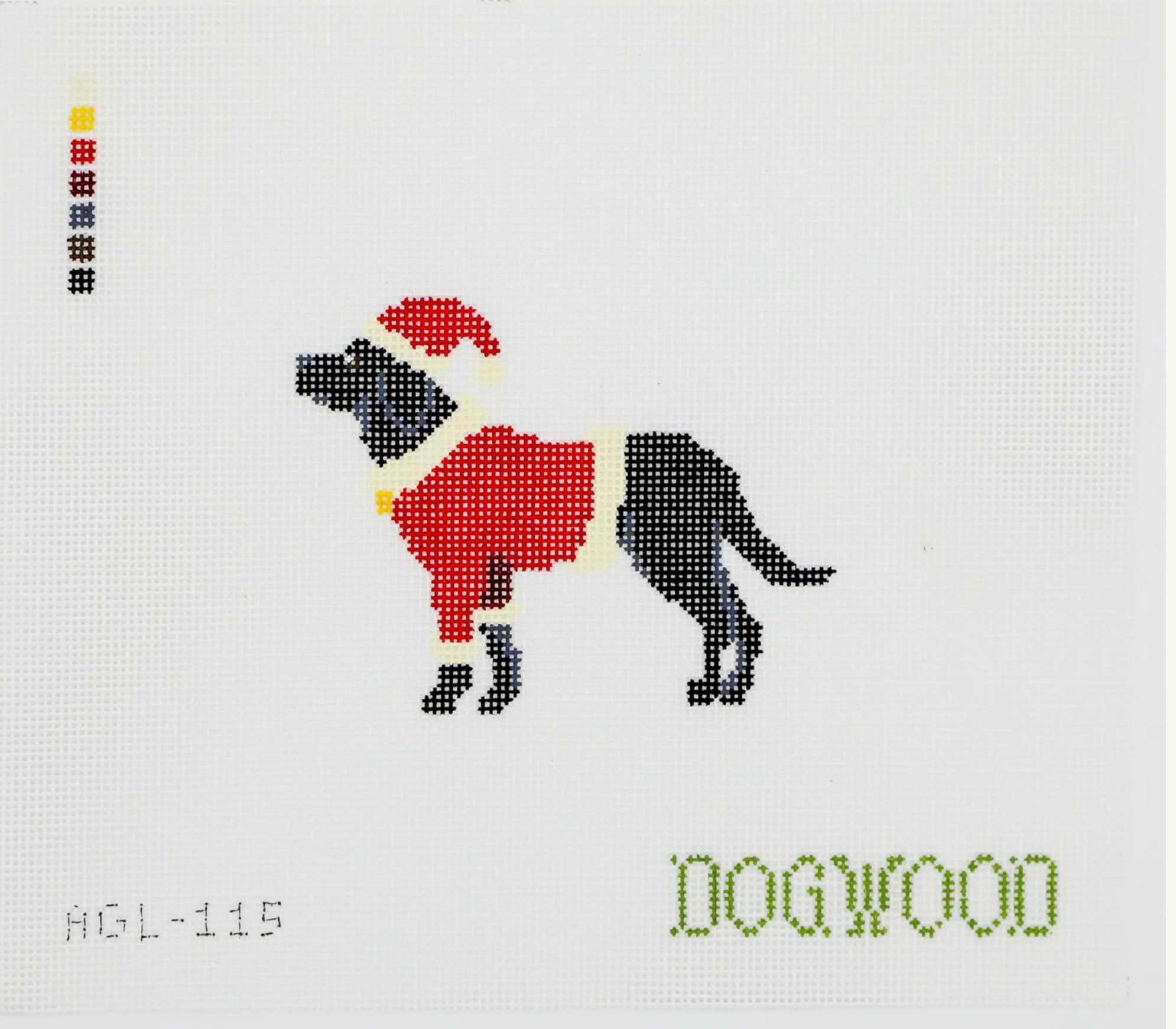 Canvas SANTA BLACK LAB  AGL115