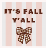 Canvas IT'S FALL Y'ALL     4.5X4.5"