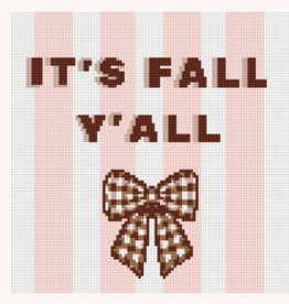 Canvas IT'S FALL Y'ALL     4.5X4.5"