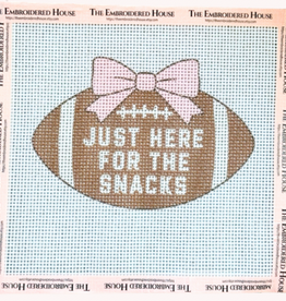Canvas JUST HERE FOR THE SNACKS     5.5X4"