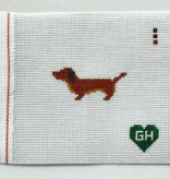 Canvas DACHSHUND BAG CHARM/MINI  MDGHN65