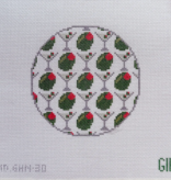 Canvas DIRTY MARTINI  COASTER   4"ROUND