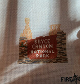 Canvas BRYCE CANYON NATIONAL PARK SIGN  FINPBCS   3.5X3.5"
