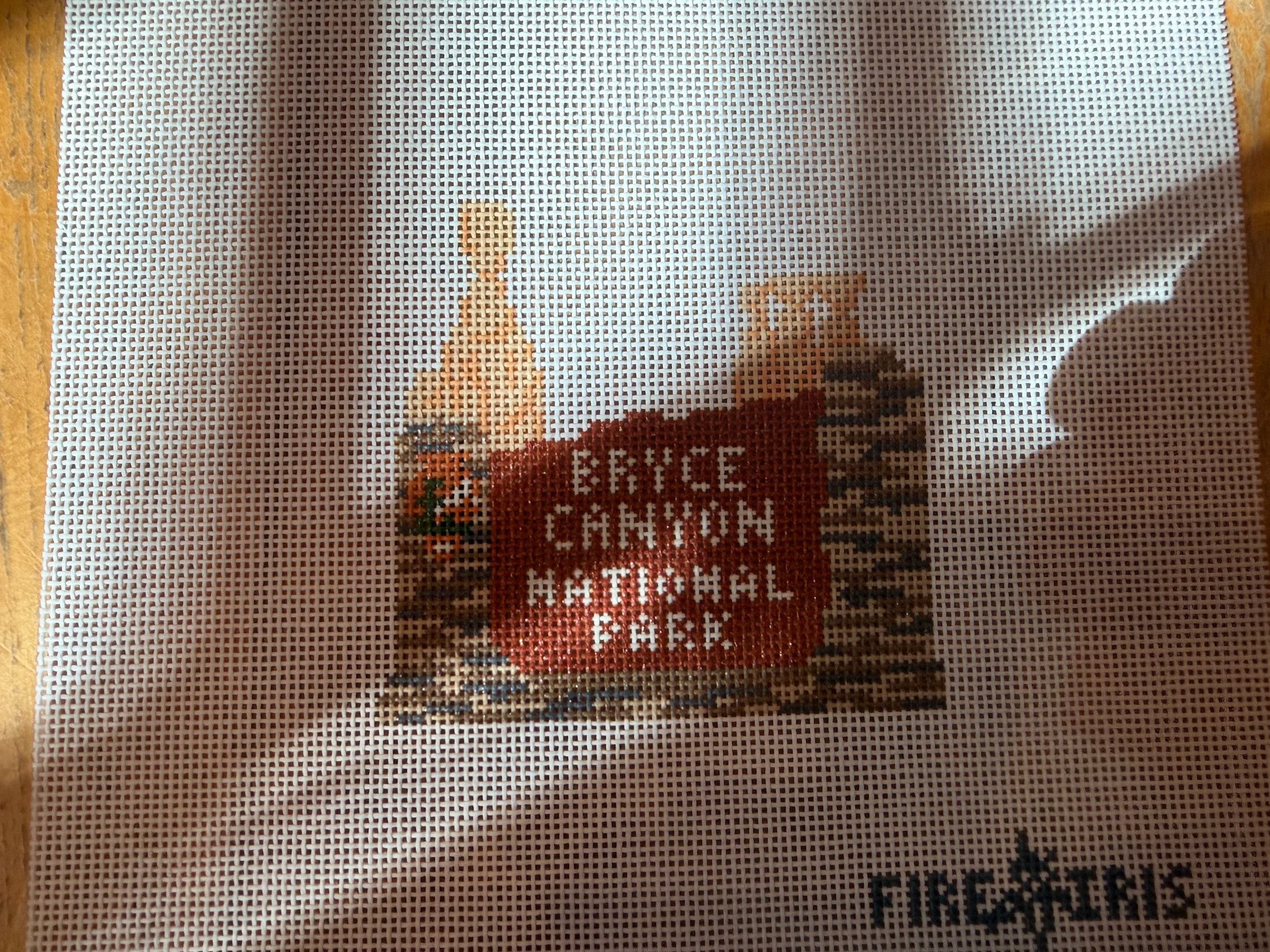 Canvas BRYCE CANYON NATIONAL PARK SIGN  FINPBCS   3.5X3.5"