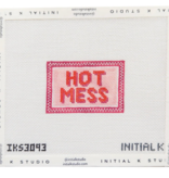 Canvas HOT MESS  BAG TAG  IKS3093   2X3"