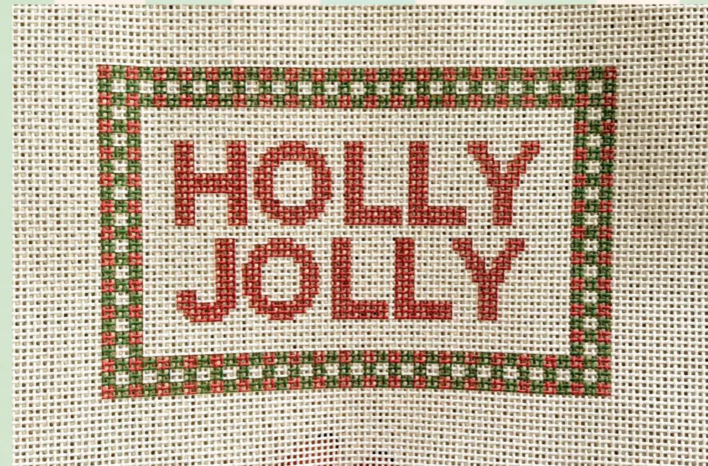 Canvas HOLLY JOLLY       6X4"