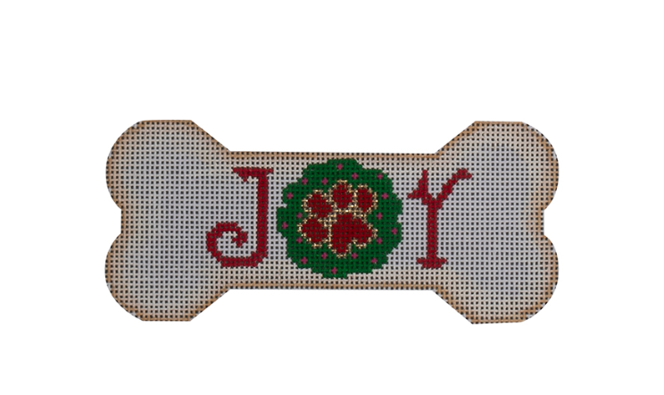 Canvas JOYFUL PAWS  DOG BONE    DG37   2.25X5"