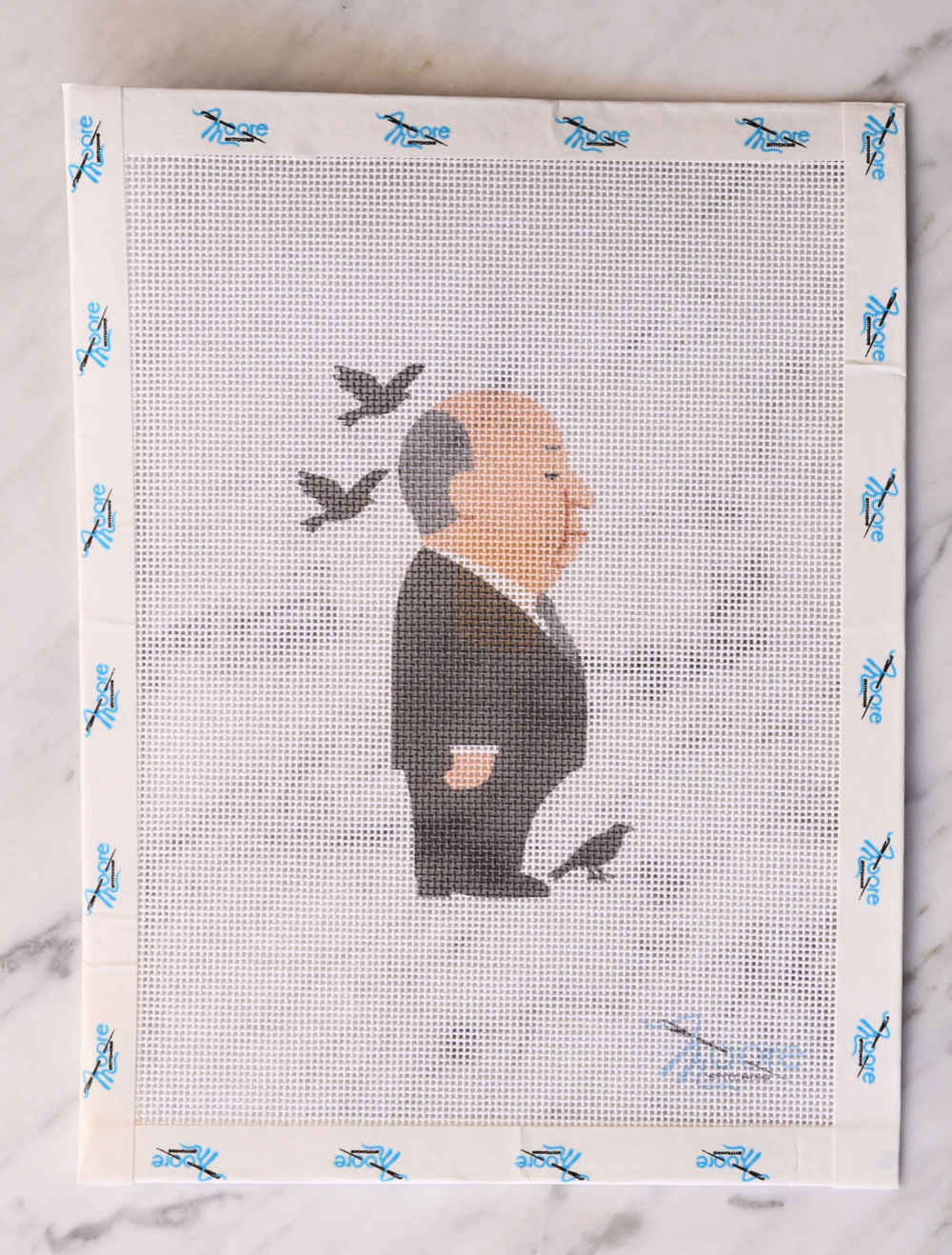 Canvas ALFRED HITCHCOCK   3X5"