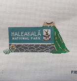 Canvas HALEAKALA   NATIONAL PARK SIGN  FINPHLS   3.5X3.5"
