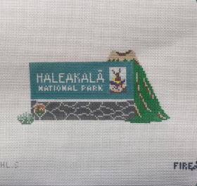 Canvas HALEAKALA   NATIONAL PARK SIGN  FINPHLS   3.5X3.5"