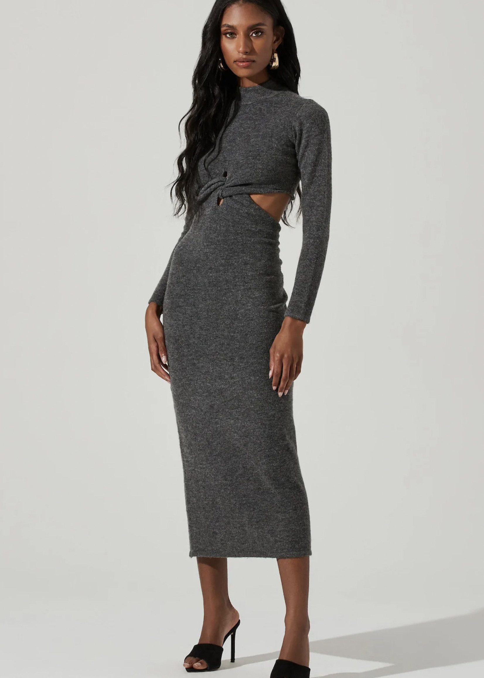 ASTR the Label Kenna Grey Dress
