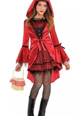 Gothic Riding Hood Girl Costume