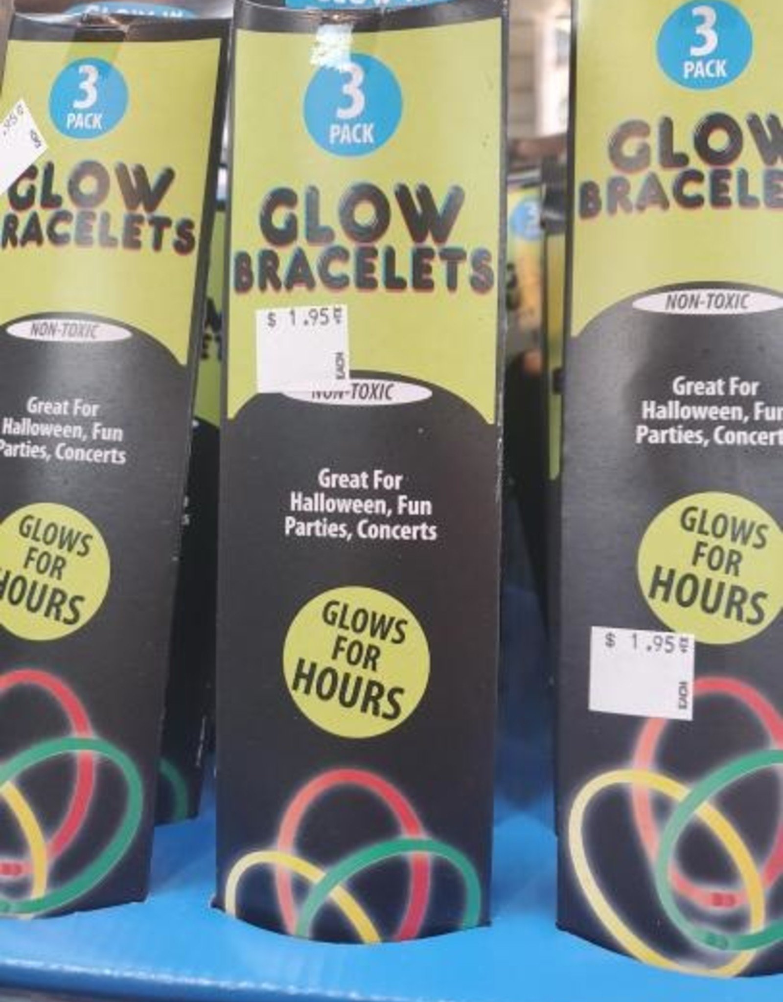 3 Pk Glow Bracelets