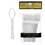 Clear Plastic Spoons 20 pc