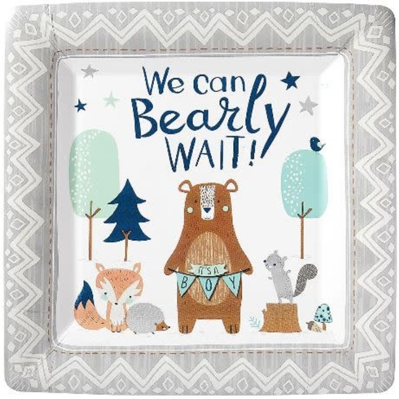Bear-ly Wait 10 " Paper Plates 8 ct