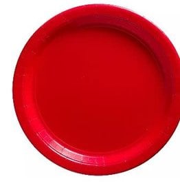 Red 7"  Paper Plates 20ct